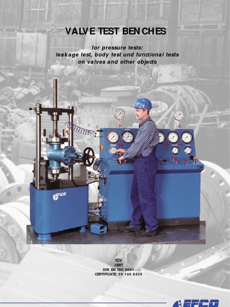 Efco Valve Test Benches PDF Valve Gas Technologies
