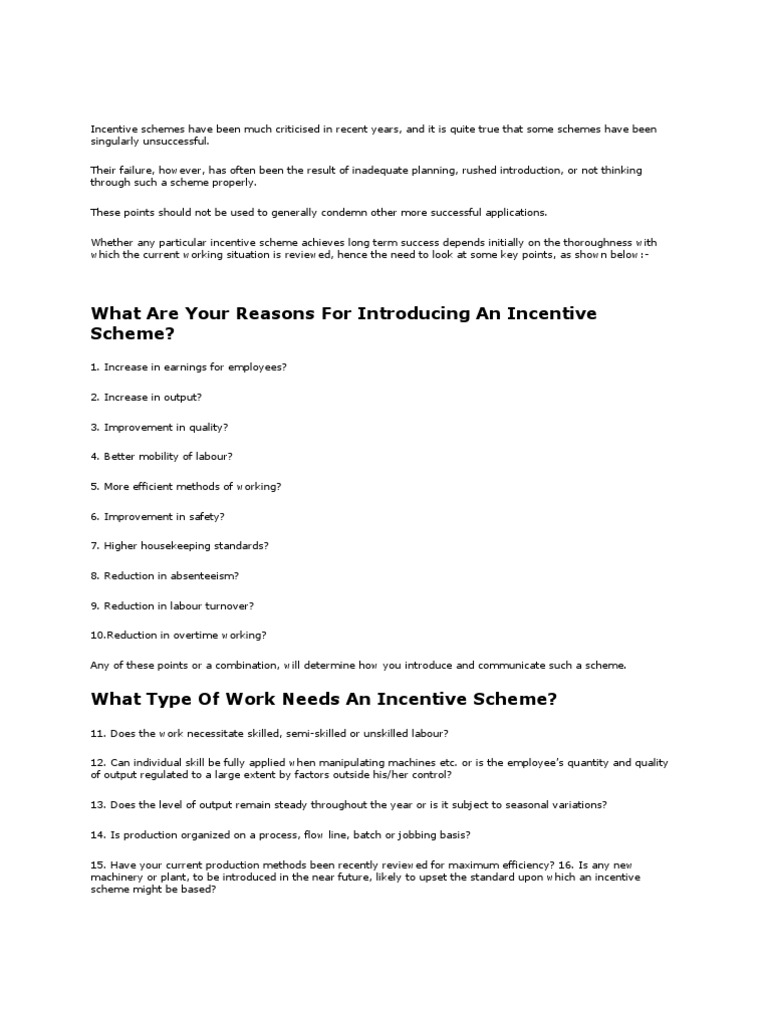 Incentive Schemes - CRM HR | PDF | Incentive | Employment