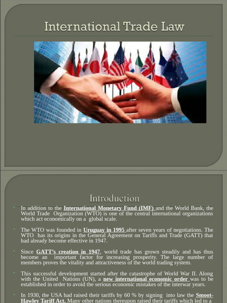 Presentationwto 151214081003 | PDF | World Trade Organization | Free Trade