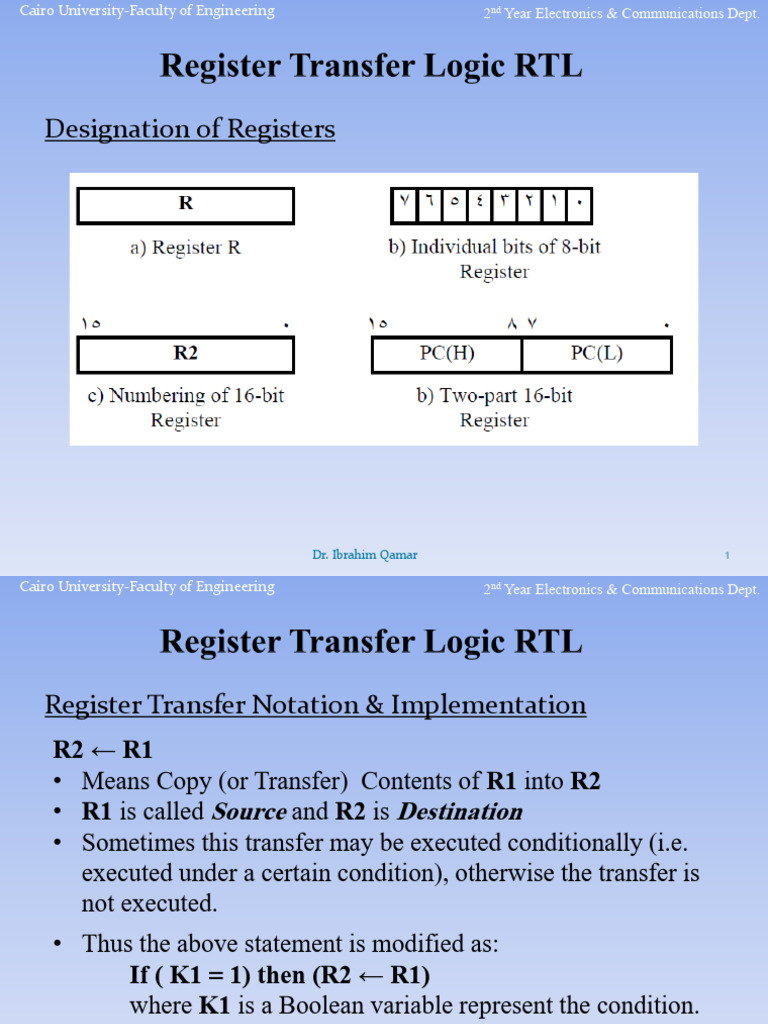 Register Transfer Notation Overview | PDF | Central Processing Unit ...