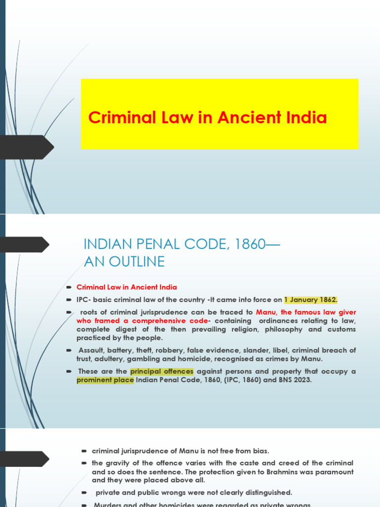 Overview of Criminal Law in India | PDF | Justice | Crime & Violence