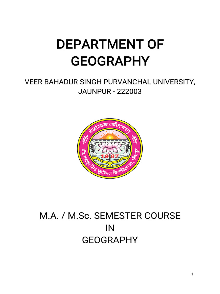 M.A./M.Sc. Geography Course Structure | PDF | Tropical Cyclones ...
