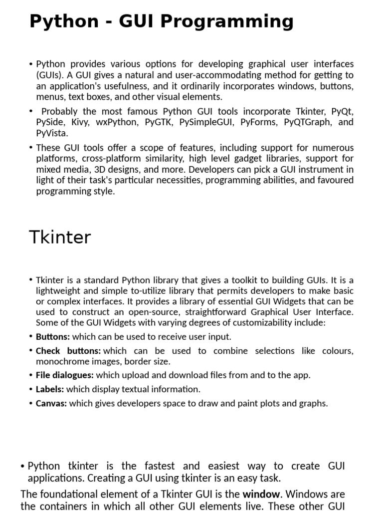 Gui | PDF | Graphical User Interfaces | Window (Computing)