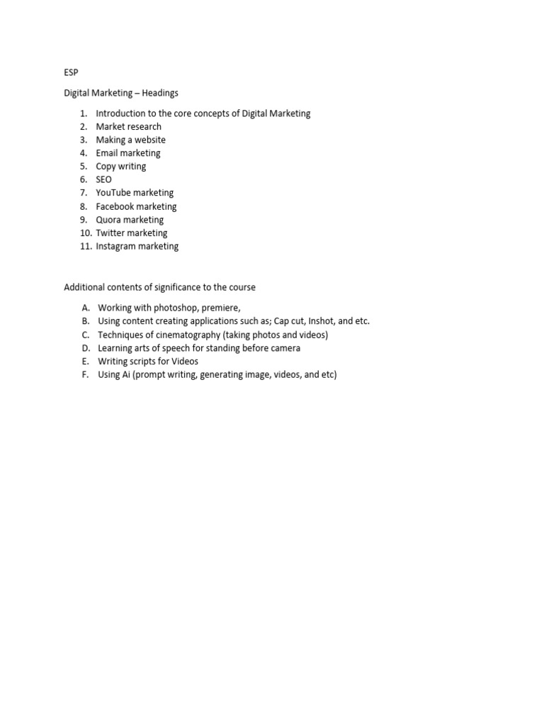 Digital Marketing Essentials Course Guide | PDF