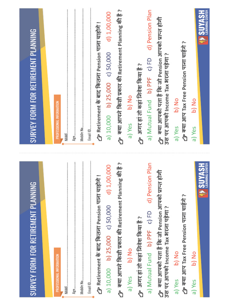 Survey Retirement | PDF
