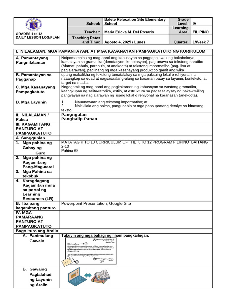 Filipino q1 Week 7 | PDF