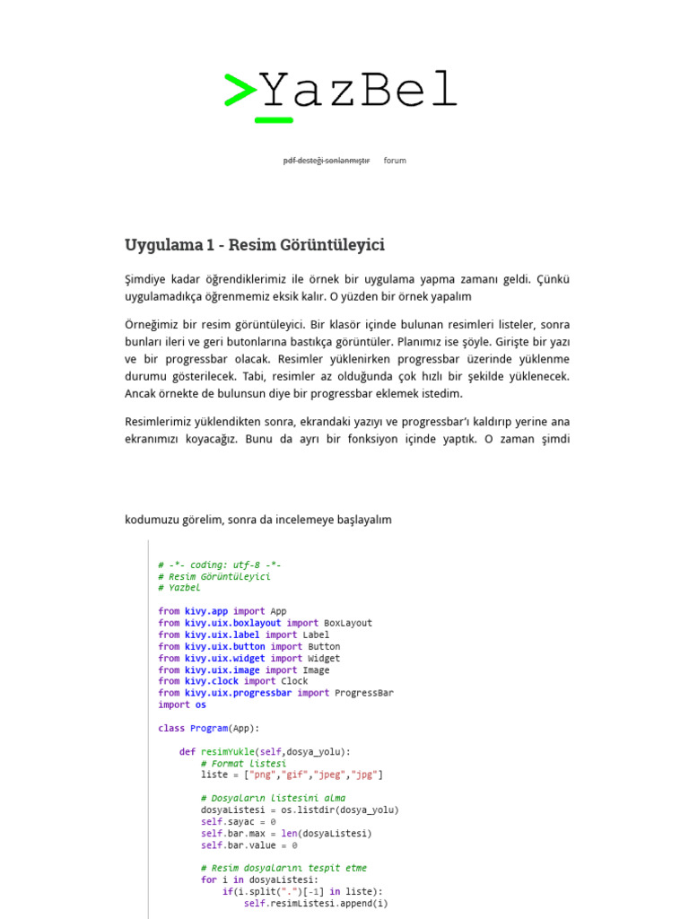 03.06 Uygulama 1 - Resim Görüntüleyici - Python 3 Için Türkçe Kılavuz | PDF