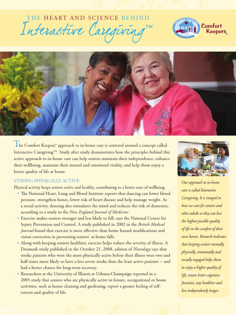 Interactive Caregiving By Comfort Keepers Flemington Nj