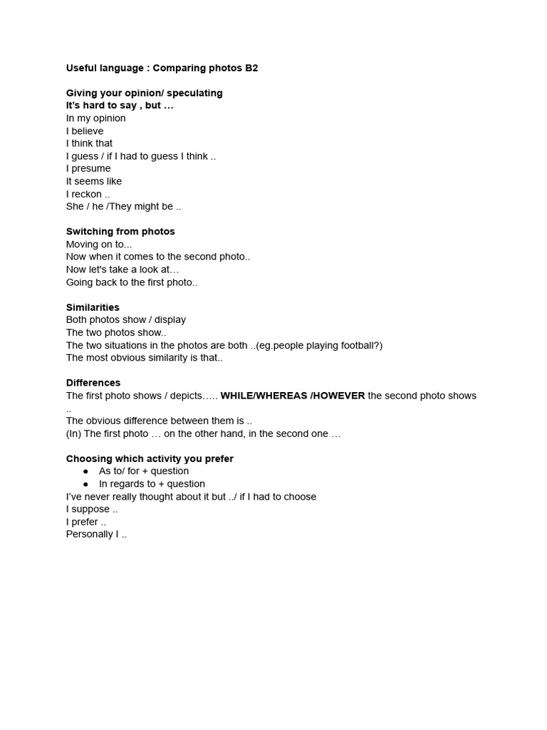Useful Language | PDF
