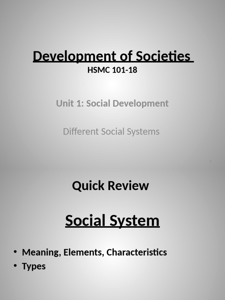 Types of Social Systems Explained | PDF | Value (Ethics) | Psychology