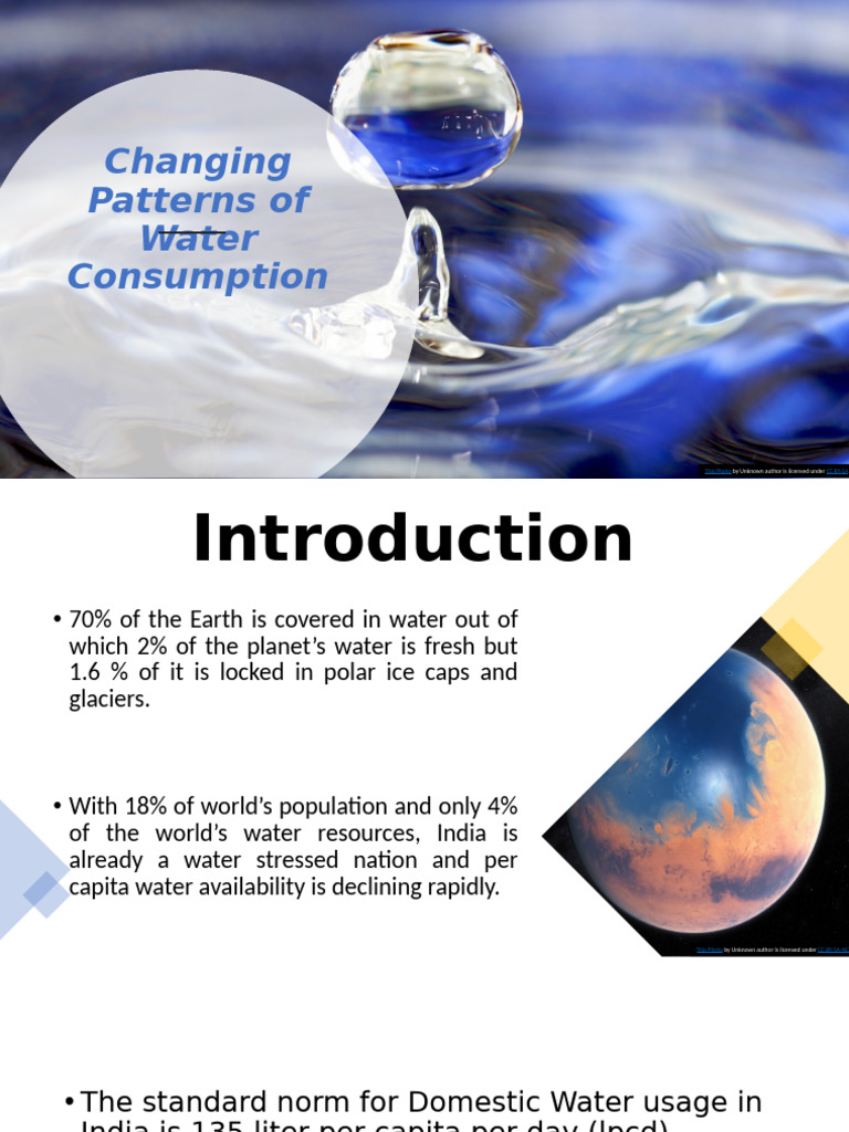 Water Consumption Patterns in India | PDF | Water | Water Resources
