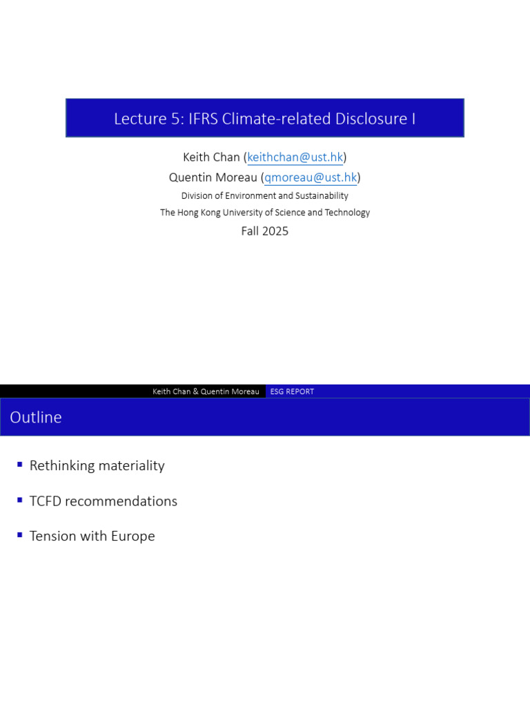 Lecture+5+IFRS+Climate Related+Disclosure+I | PDF | Pacific Gas And ...