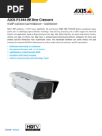 AXIS P1387-LE Camera Datasheet | PDF | Pixel | Camera