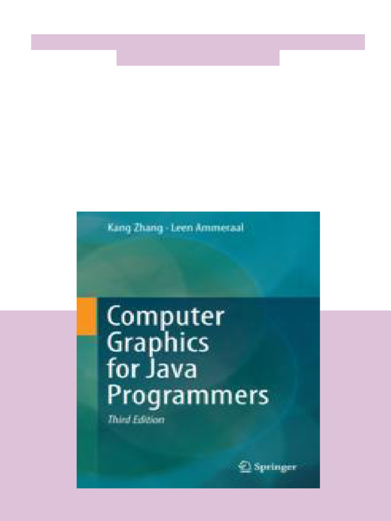 Computer Graphics For Java Programmers 3rd Edition Leen Ammeraal Online ...