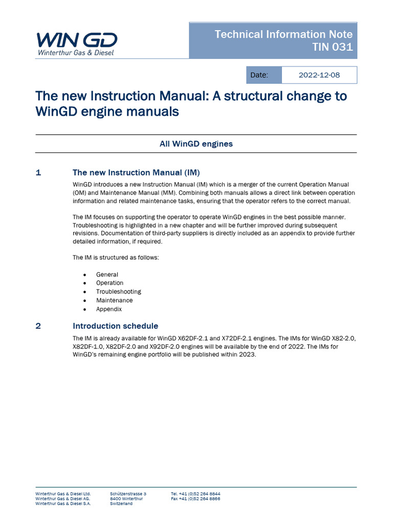 Wingd Tin031 The New Instruction Manual | PDF