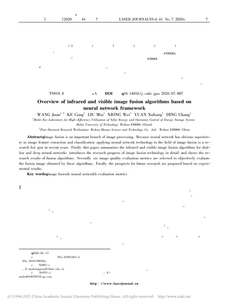 Image Fusion Algorithms with Neural Networks | PDF | Deep Learning ...
