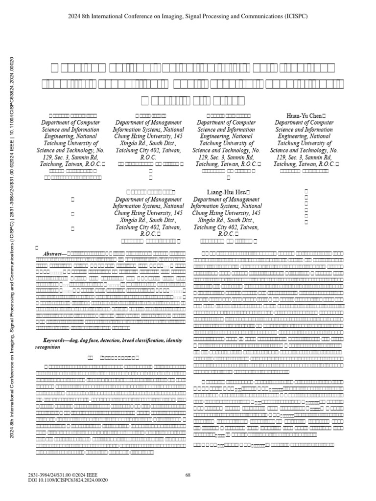Development and Evaluation of A Dog Breed and Identity Recognition ...
