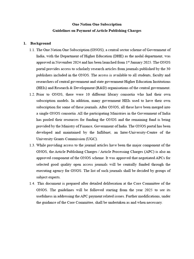ONOS APC Payment Guidelines 2025 | PDF | Data | Software