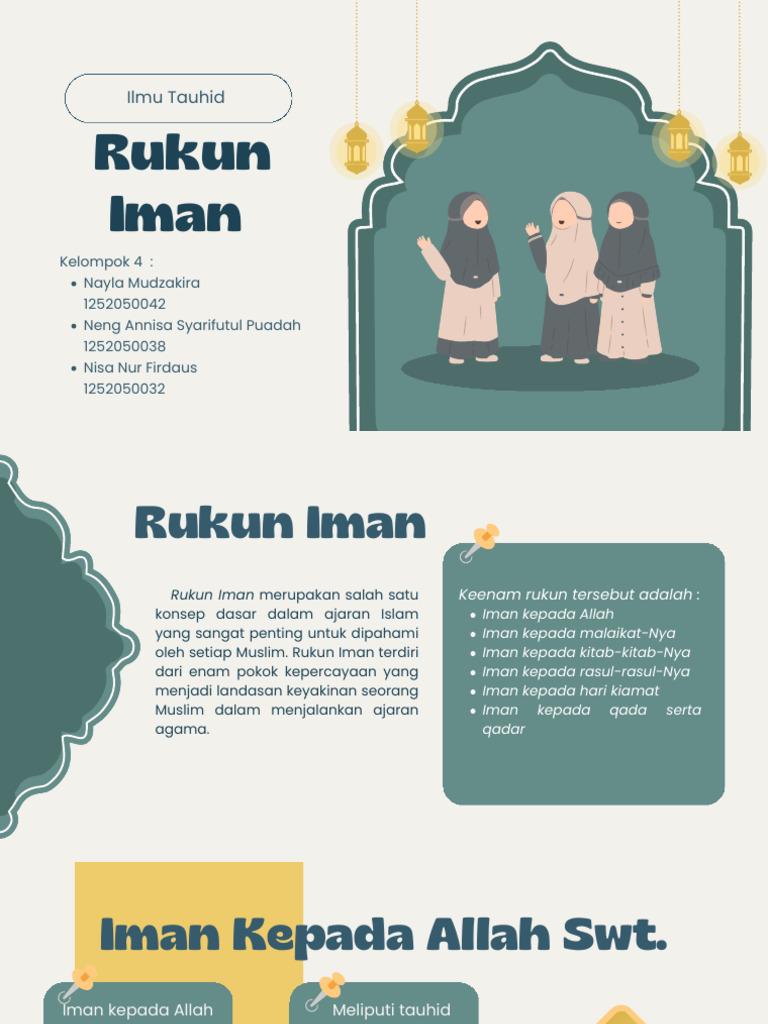 Rukun Iman: Fondasi Kepercayaan Islam | PDF