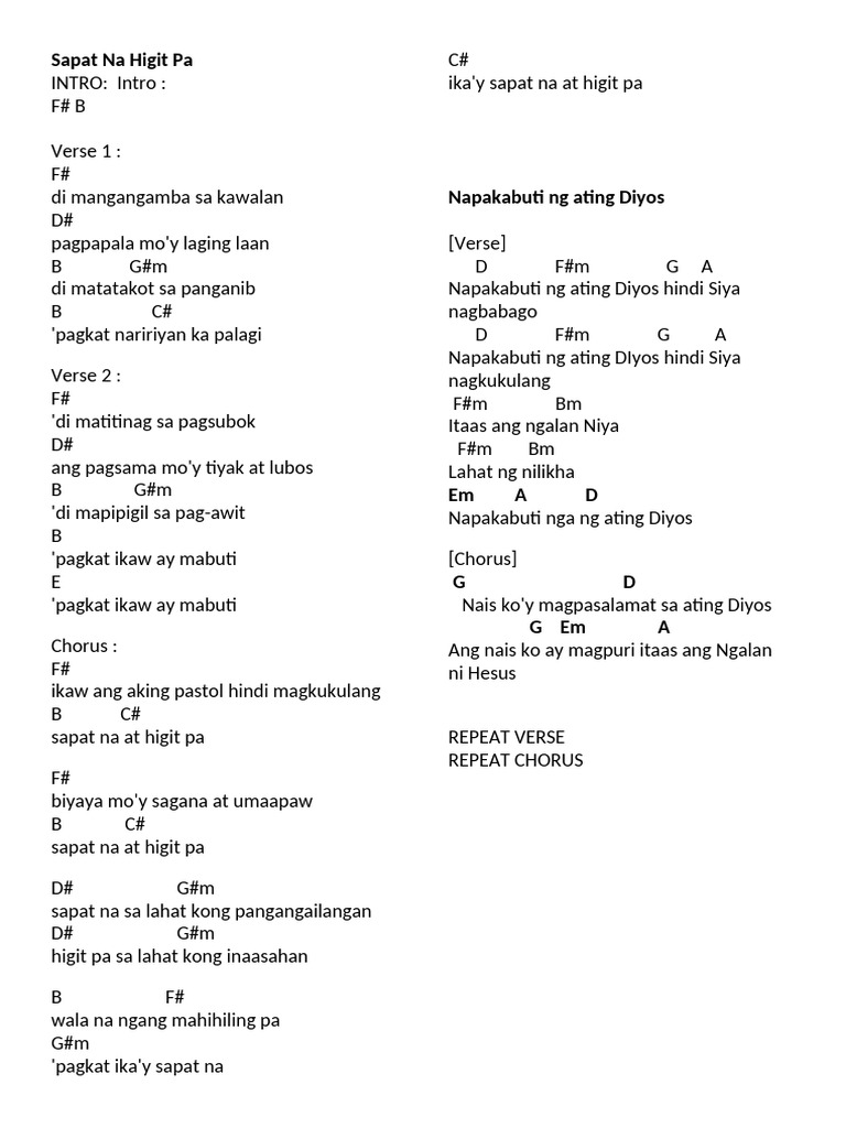 Sapat Na Higit Pa | PDF