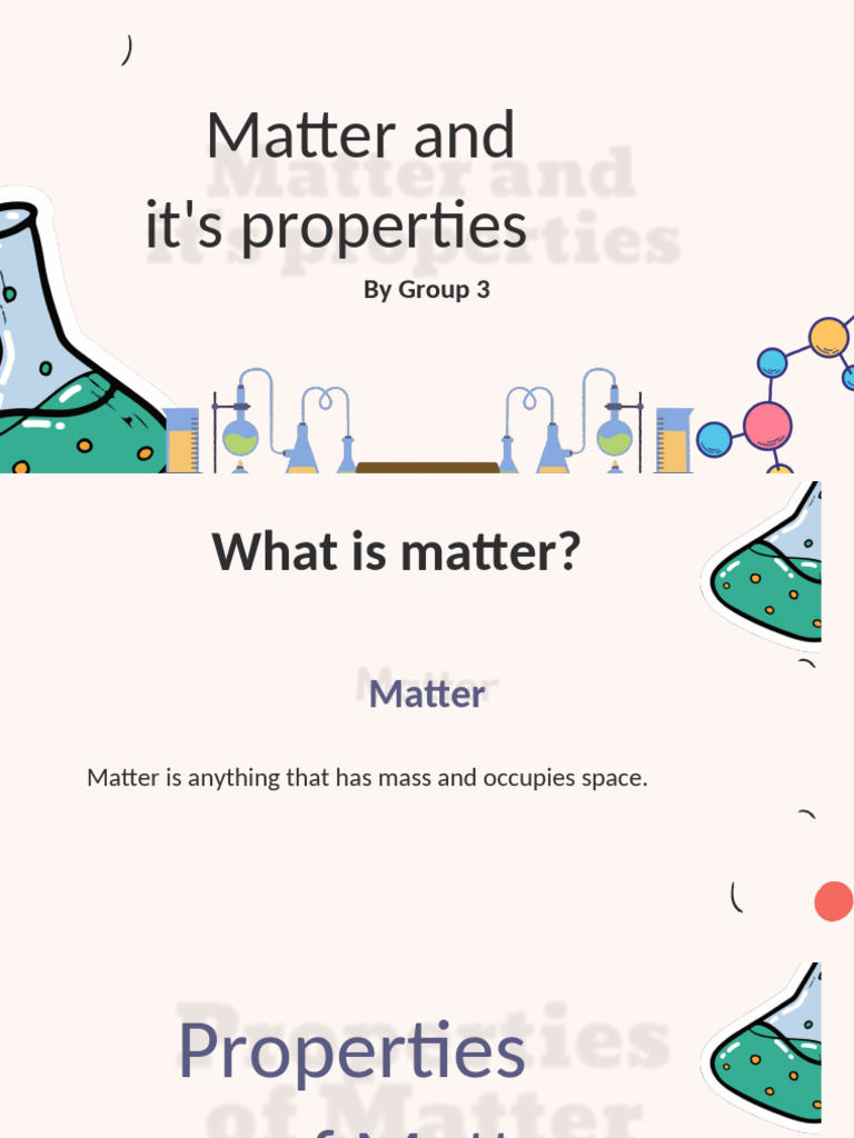 Matter and It's Properties by Group 3 | PDF