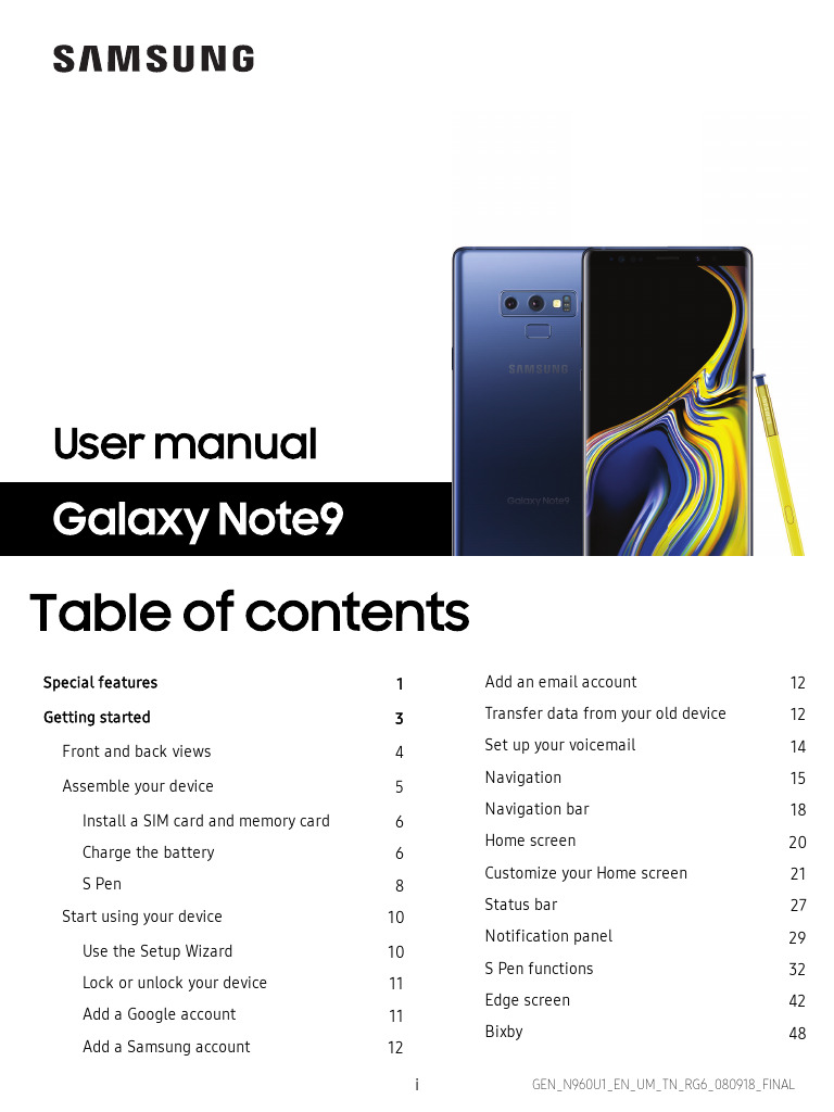 Samsung Device User Manual Guide | PDF | Mobile App | Smartphone