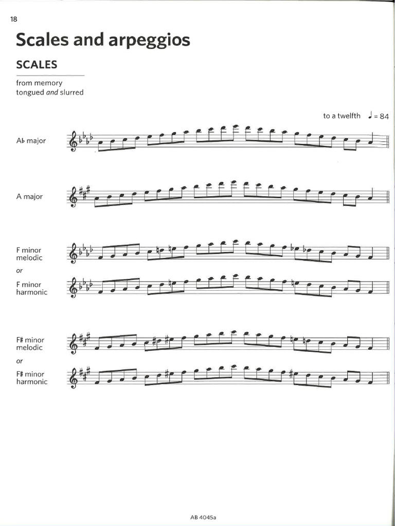 G5 Scalse and Arpeggios | PDF