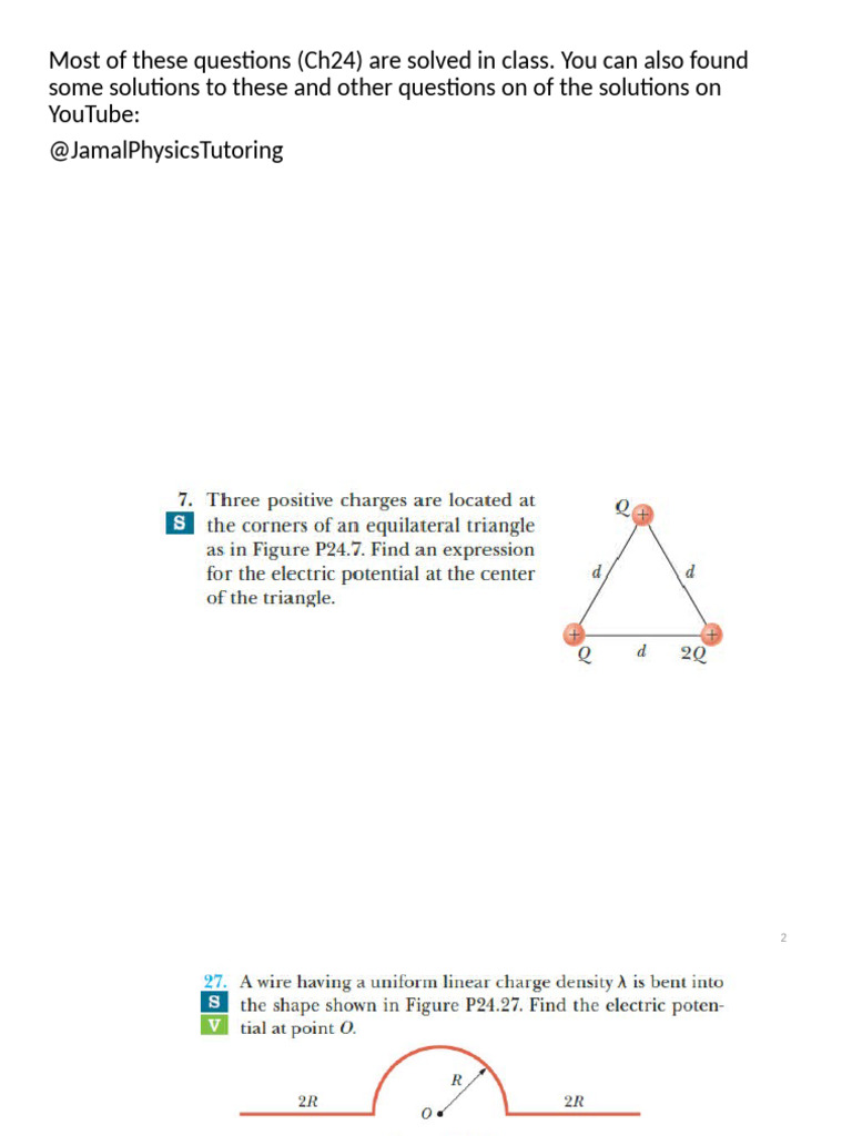 Ch24 Problems Solved in Class | PDF