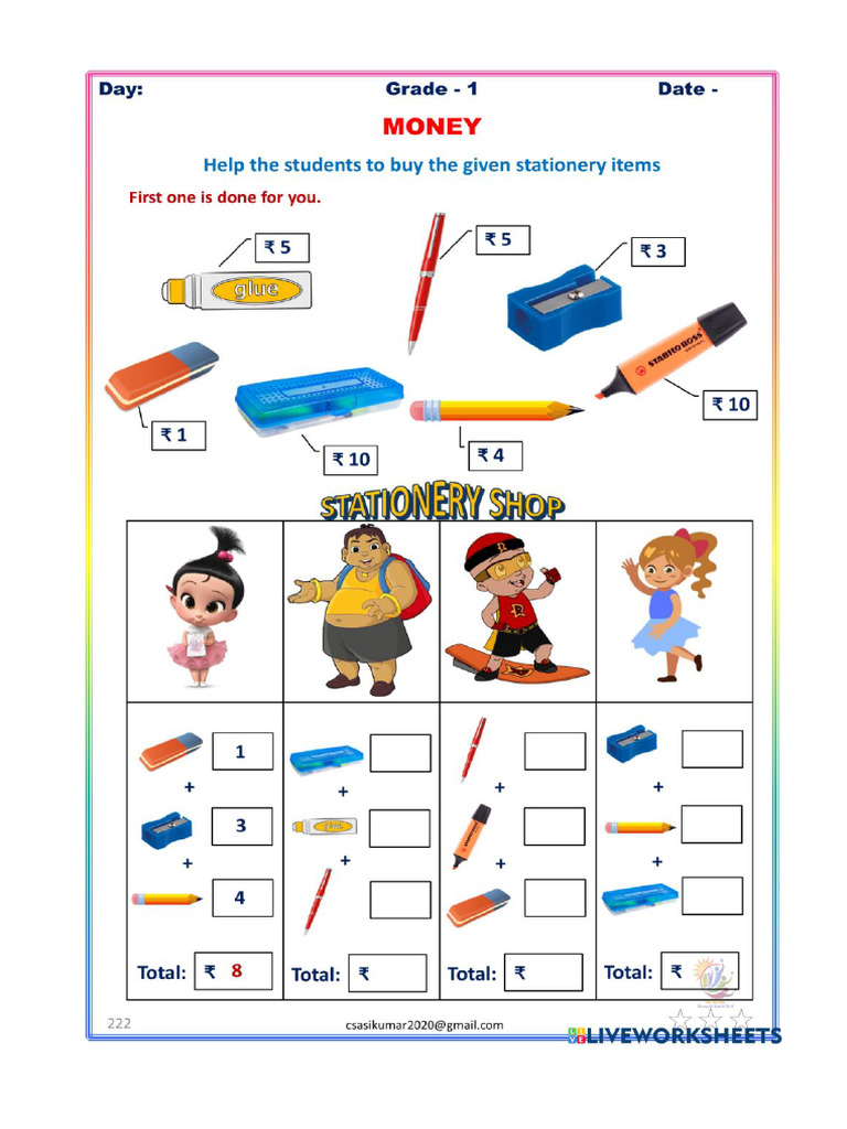 Worksheet 2115434 | PDF