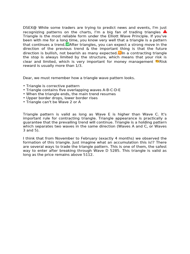 Trading Triangle Patterns Explained | PDF