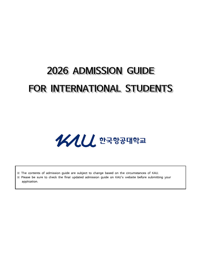 2026 International Admission Guide | PDF | Aerospace Engineering ...