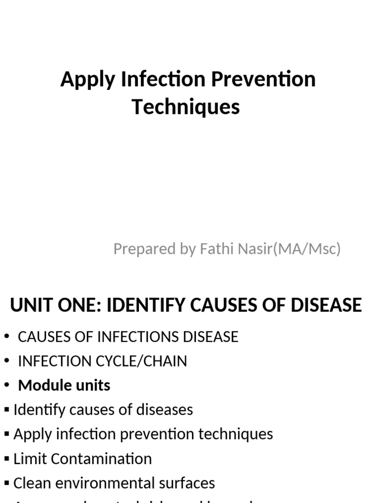 Infection Prevention Techniques Guide | PDF | Infection | Pathogen