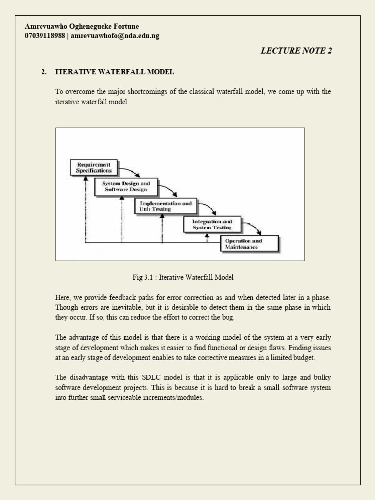 Software Development Life Cycle Models | PDF | Software Development ...