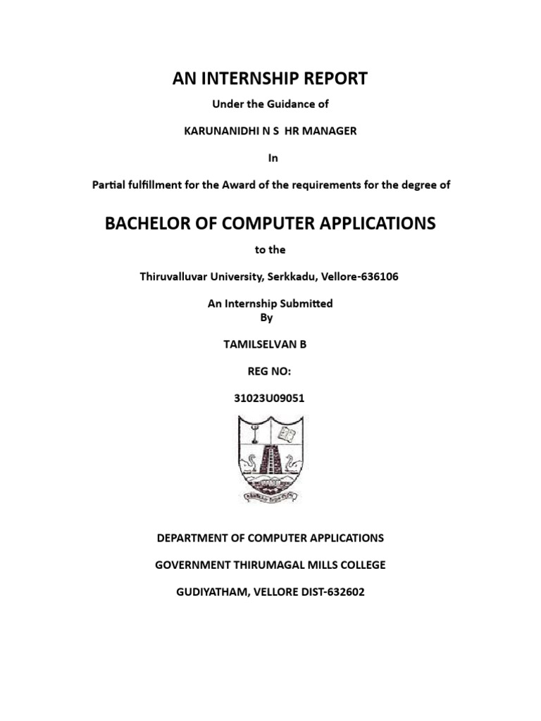 BCA Internship Report: Web Designing | PDF | Web Development | World ...