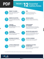 TAQA's 12 Essential Safety Rules | PDF | Safety | Personal Protective ...