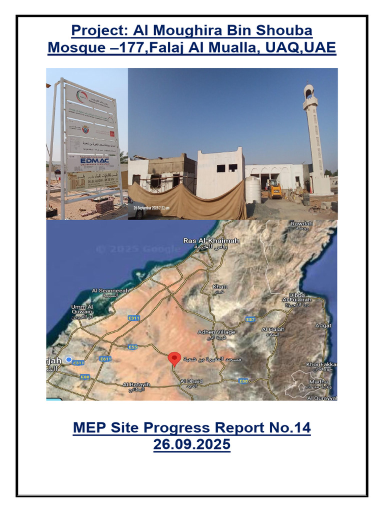 S-000223000 - MEP Progress Report 14 - Mosque 177 UAQ | PDF