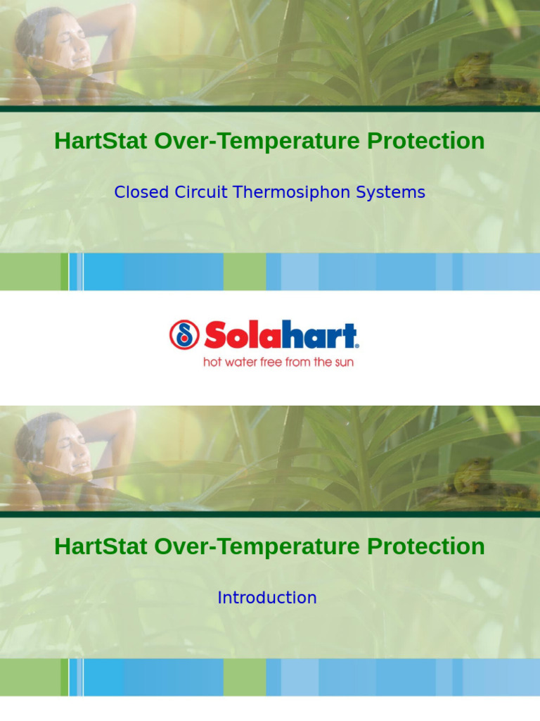 Solahart HartStat OTP | PDF | Valve | Heat