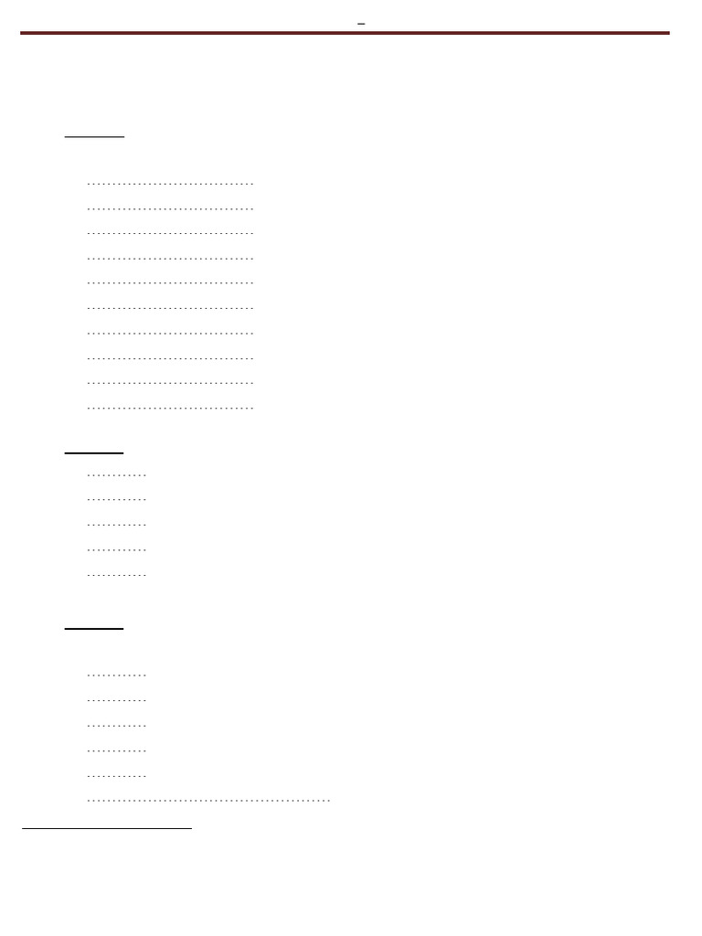Answer Sheet | PDF