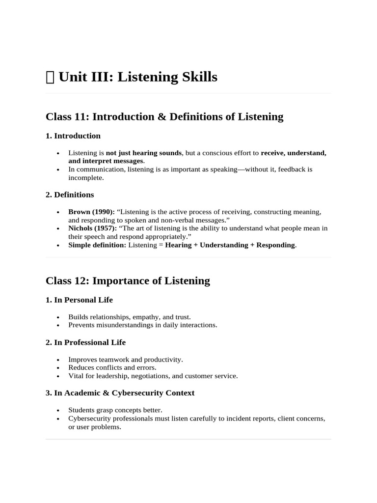 Mastering Listening Skills for Success | PDF | Empathy | Social Psychology