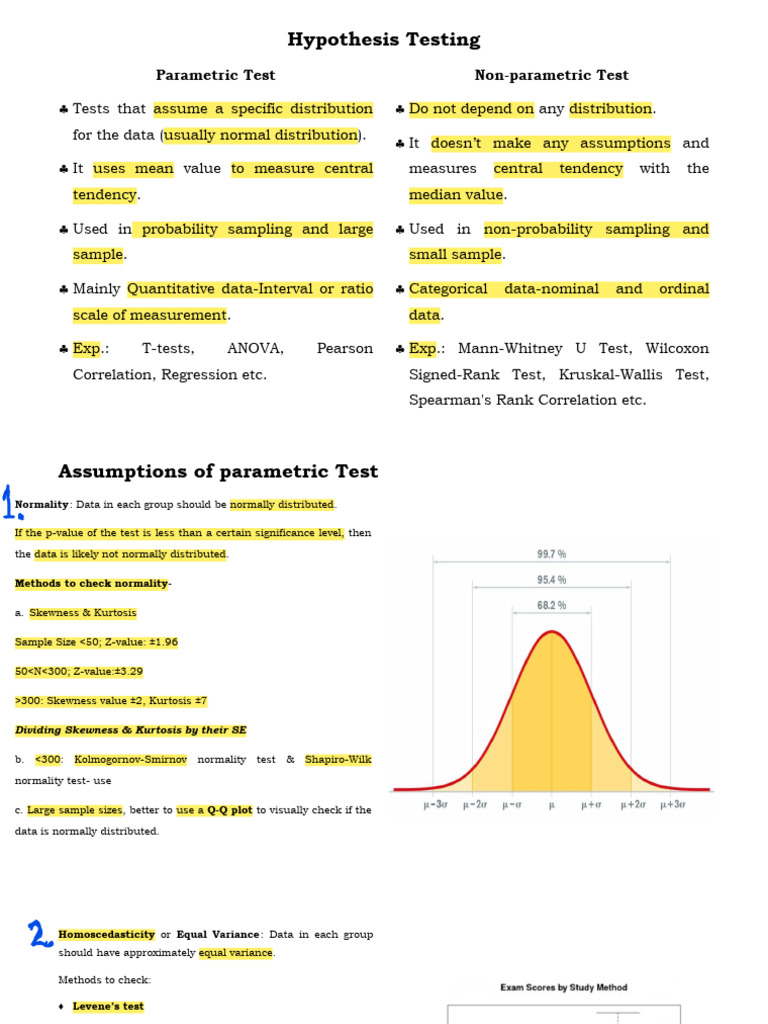 Understanding Hypothesis Testing Methods | PDF | Evaluation Methods ...