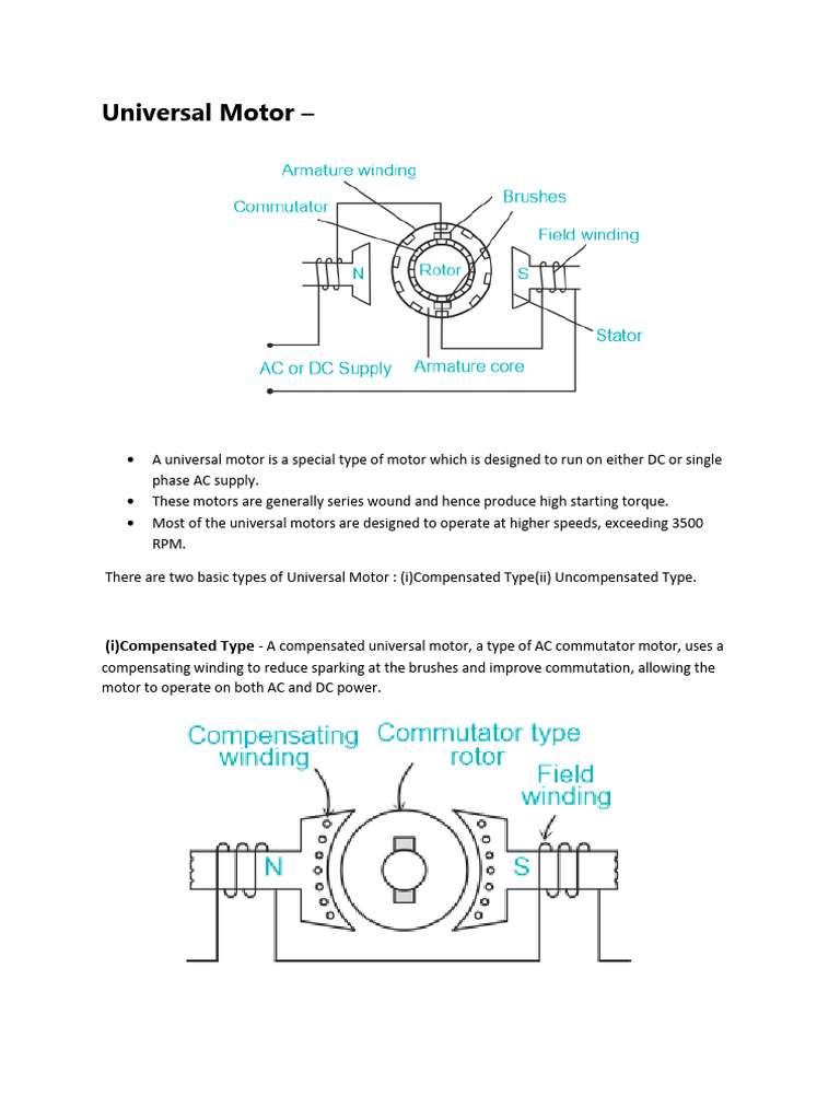 Universal and Stepper Motors Explained | PDF