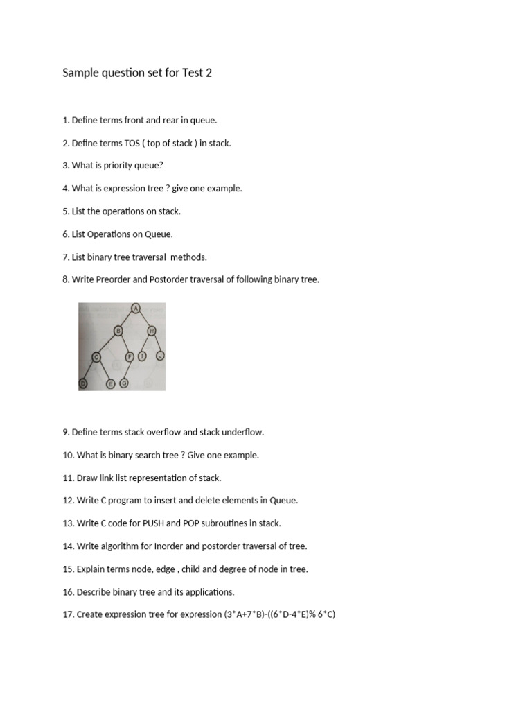 Data Structures and C Programming Questions | PDF