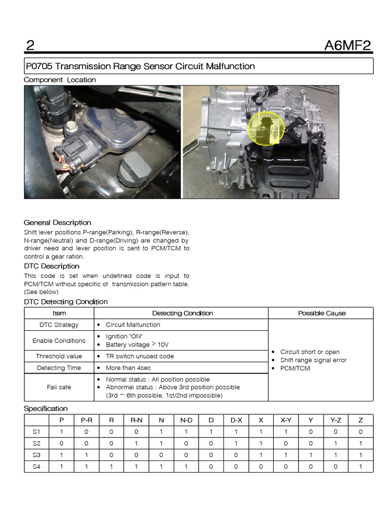 Transmission Shift Lever Diagnostics Guide | PDF | Sensor | Electrical ...