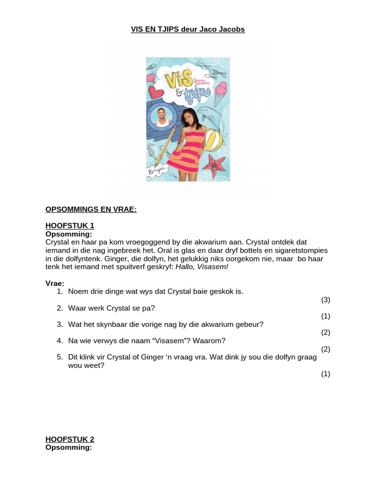 Vis en Tjips Opsommings en Vrae | PDF
