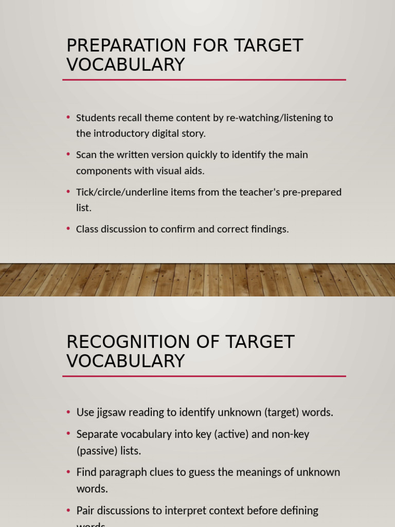 Vocabulary Preparation and Practice Guide | PDF