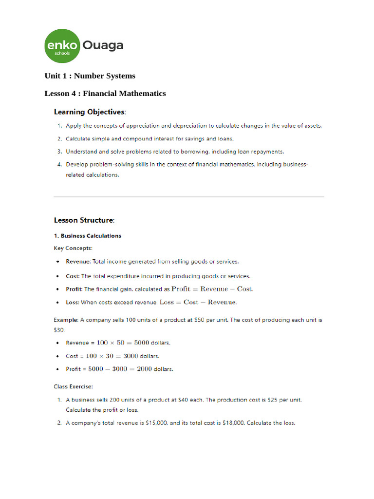 Financial Mathematics | PDF