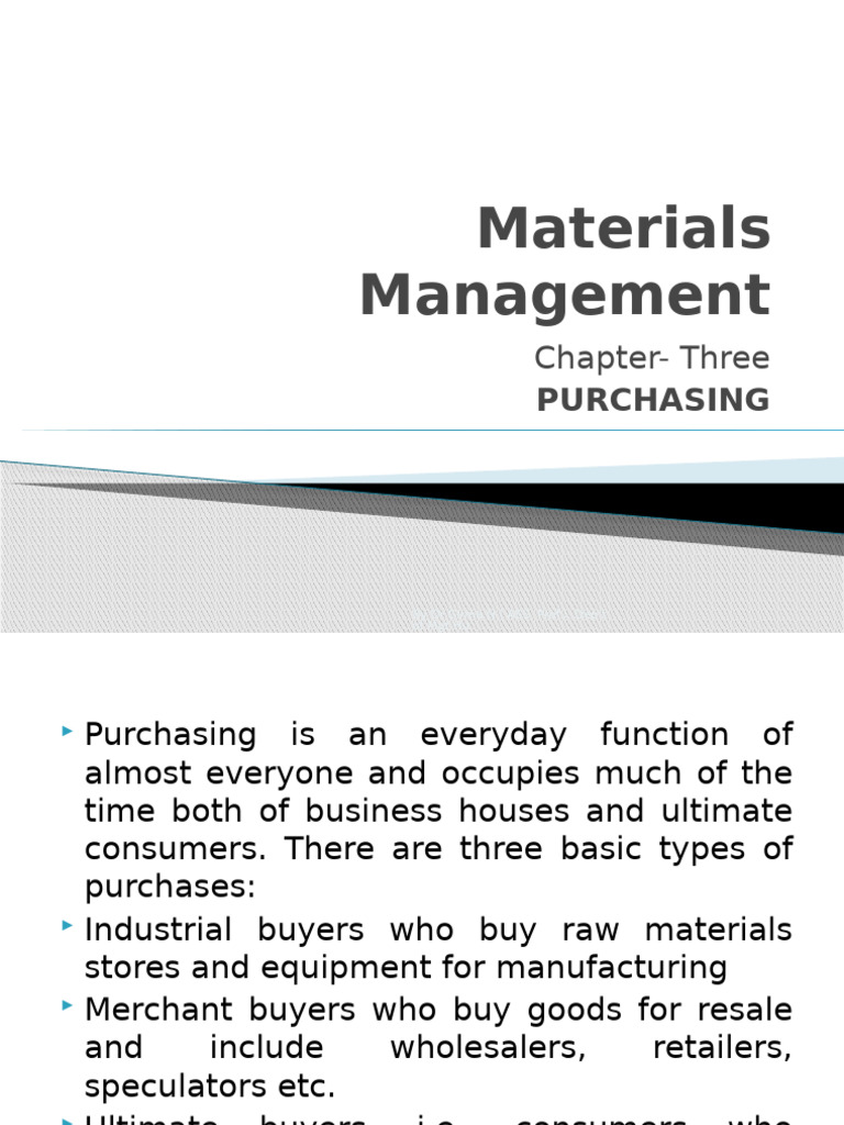 Essentials of Purchasing Management | PDF | Prices | Supply Chain