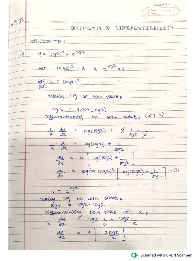 Sharani Cont. & Diff. Test | PDF