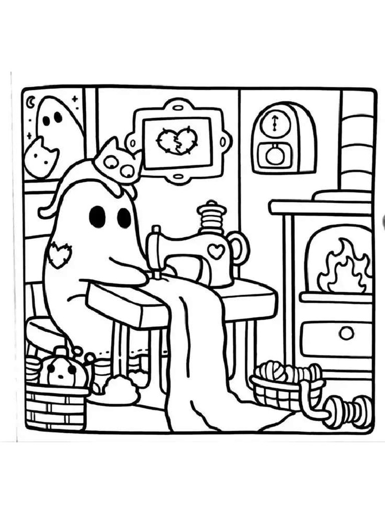 Spooky Cutie Kleurplaat PDF | PDF