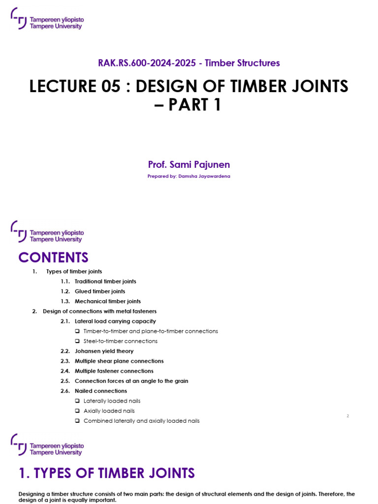 Methods for Timber Joint Design | PDF | Screw | Ductility